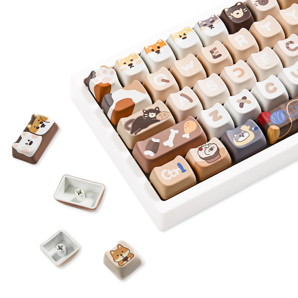 YUNZII Pawcap MAO Profile 142 Piece Keycap Set