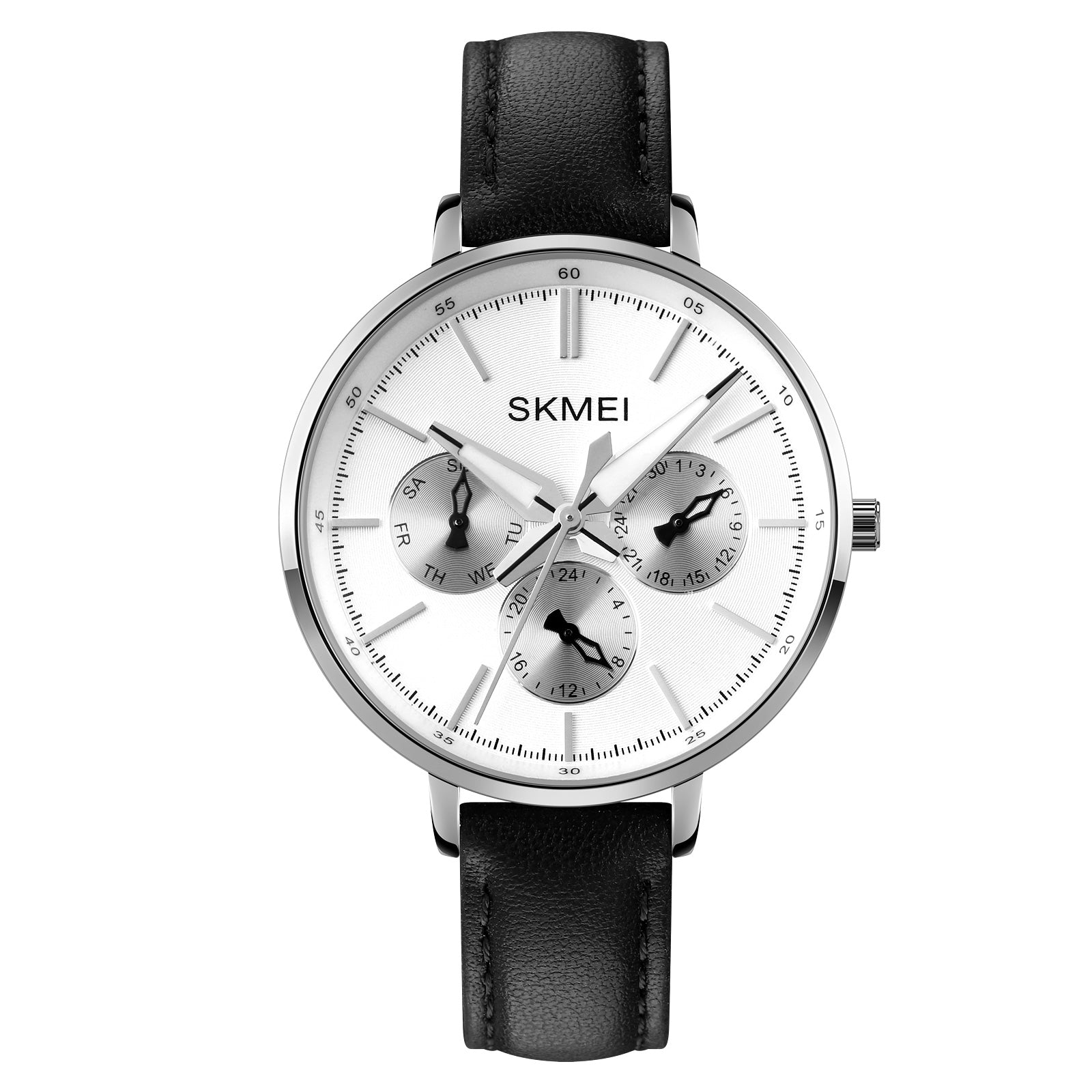 Skmei 1665 Stainless Steel Quartz Women s Wrist Watch With Leather Str