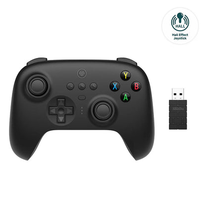 8BitDo Ultimate 2.4G Gaming Controller with Charging Dock (Hall Effect Joysticks) Black