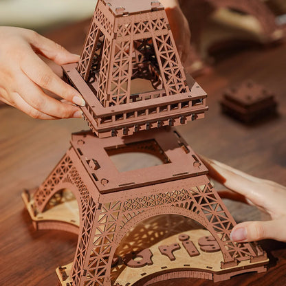 Robotime Night of the Eiffel Tower 3D Wooden Puzzle