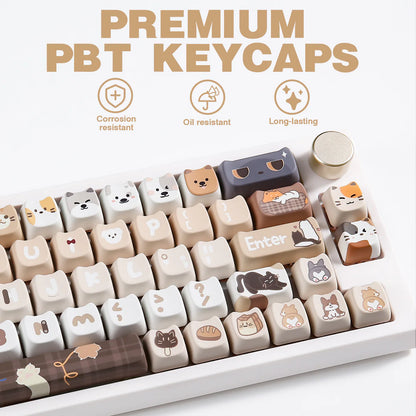 YUNZII Pawcap MAO Profile 142 Piece Keycap Set