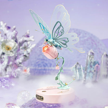 Robotime Butterfly DIY Mechanical 3D Puzzle Pink