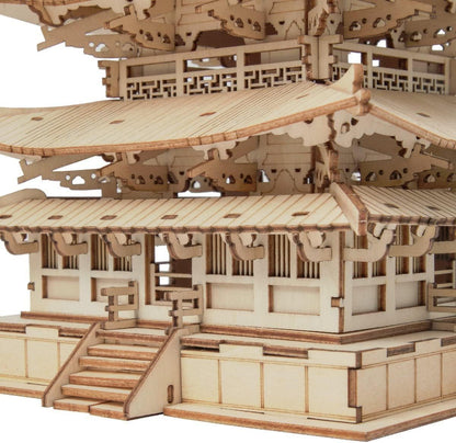 Robotime DIY Five-Storied Pagoda 3D Wooden Puzzle