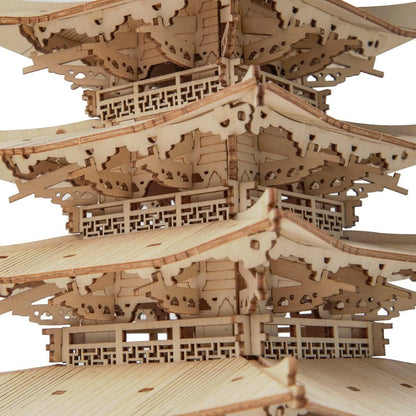 Robotime DIY Five-Storied Pagoda 3D Wooden Puzzle