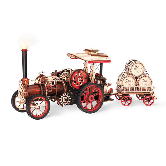 Robotime Steam Engine Mechanical DIY 3D Wooden Puzzle