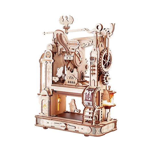 Robotime Classic Printing Press DIY Mechanical 3D Wooden Puzzle