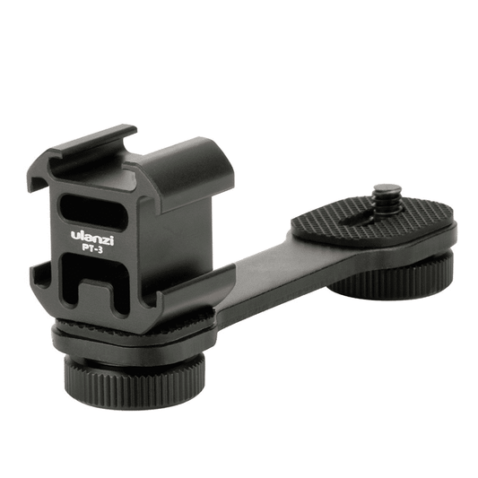 Ulanzi PT-3 Triple Cold Shoe Extension Bracket for Cameras & Smartphones 