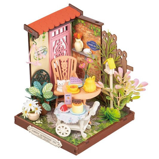 Robotime Fancy Tea Yard DIY 3D Miniature Dollhouse