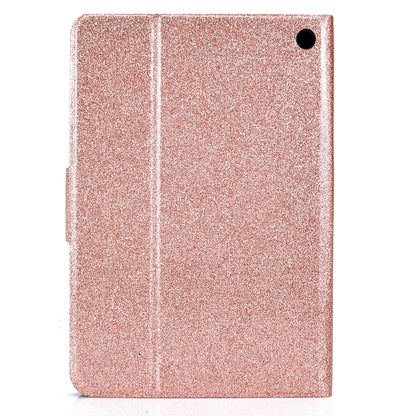 Flip Cover Case With Stand & Card Holder For Amazon Fire 7 2022 Rose Gold