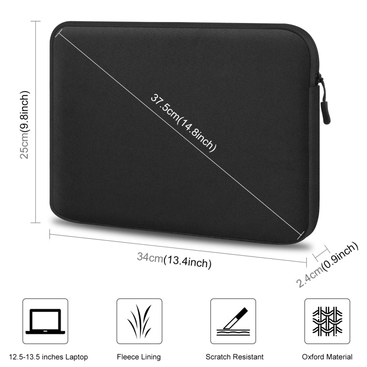 Haweel Laptop Sleeve Bag Mousepad For 12.5 inch to 13.5 inch Laptops Black