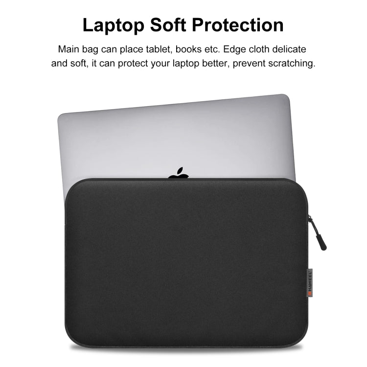 Haweel Laptop Sleeve Bag Mousepad For 12.5 inch to 13.5 inch Laptops Black