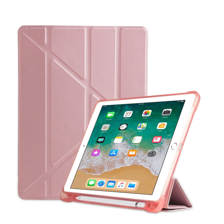 Origami Flip Cover For iPad 9.7 2017 / 2018 / Air 1 / Air 2 / Pro 1st Gen Rose Gold