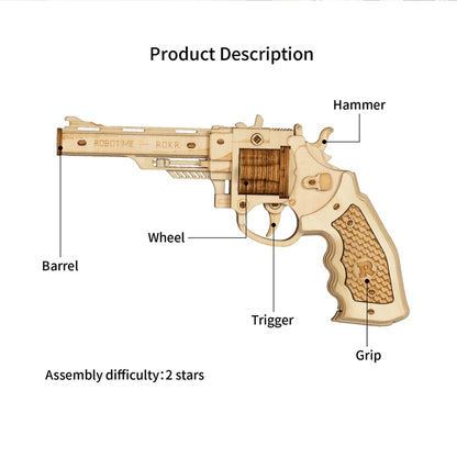 Robotime Corsac M60 Justice Guard DIY 3D Wooden Gun