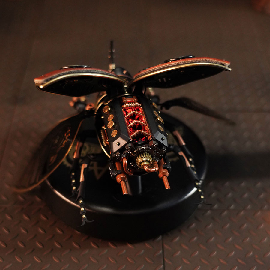 Robotime Mechanical Rhinoceros Beetle Model DIY 3D Puzzle