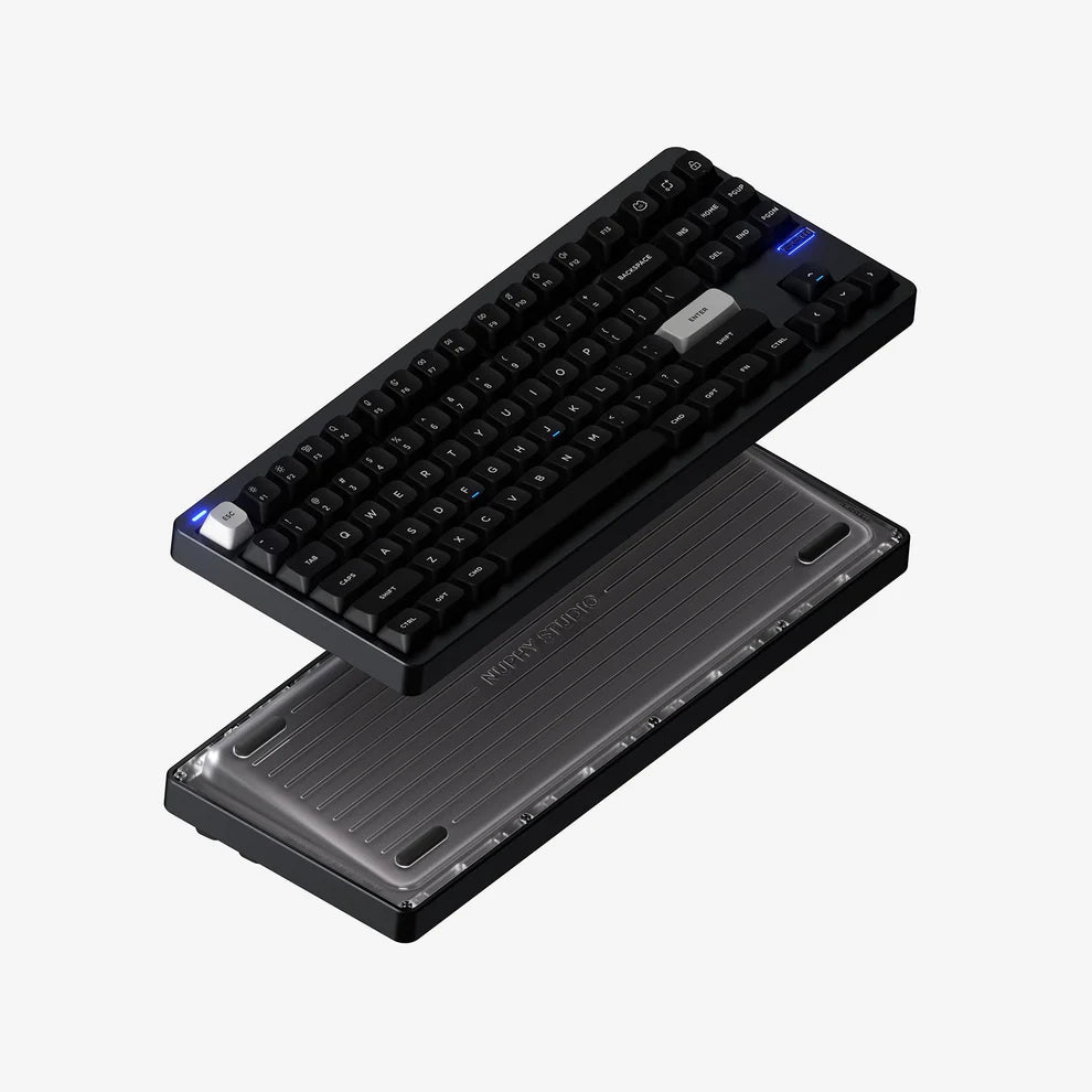NuPhy Gem80 Barebones Wireless Custom Mechanical Keyboard Obsidian Black