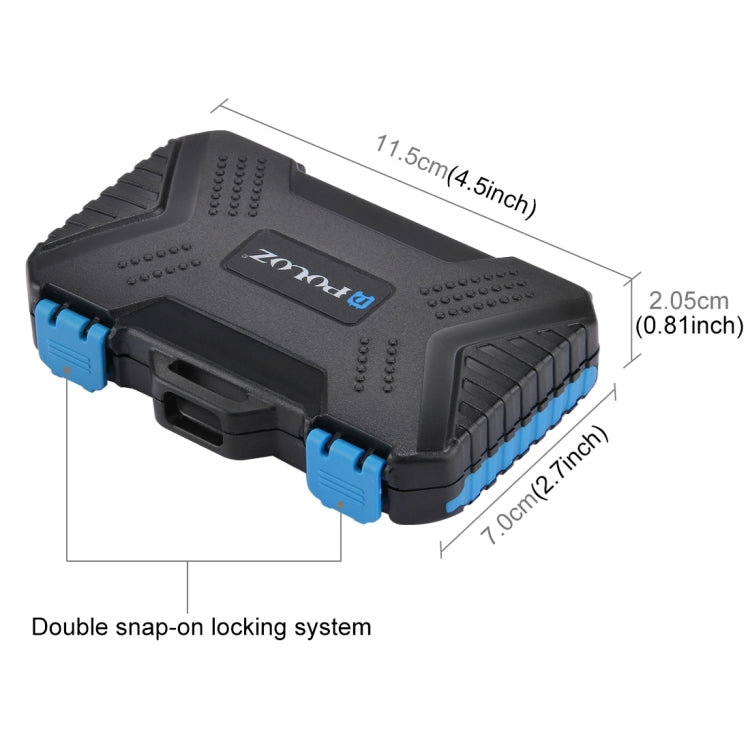 Puluz 22-in-1 Memory Card Reader & Case For SD Cards & Other Memory Cards