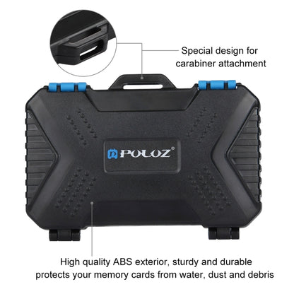 Puluz 22-in-1 Memory Card Reader & Case For SD Cards & Other Memory Cards