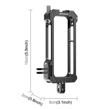 Puluz Cage Rig Housing Insta360 X3 With Cold Shoe Base & Tripod Adapter