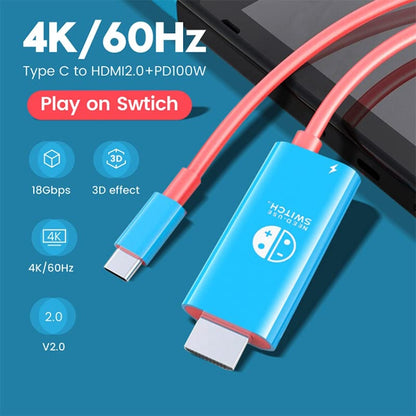 Type C to HDMI Conversion Charging Cable For Nintendo Switch & OLED