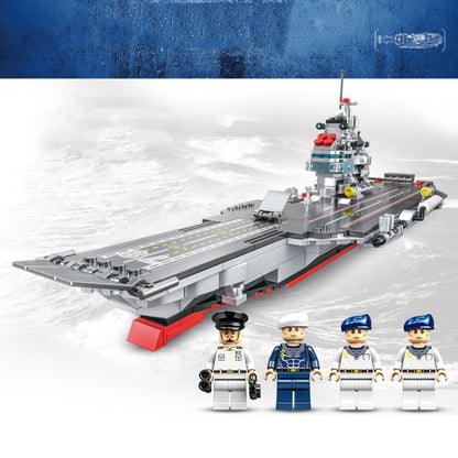 CAYI 221102 Aircraft Carrier Model Building Blocks STEM Toys Kit Set