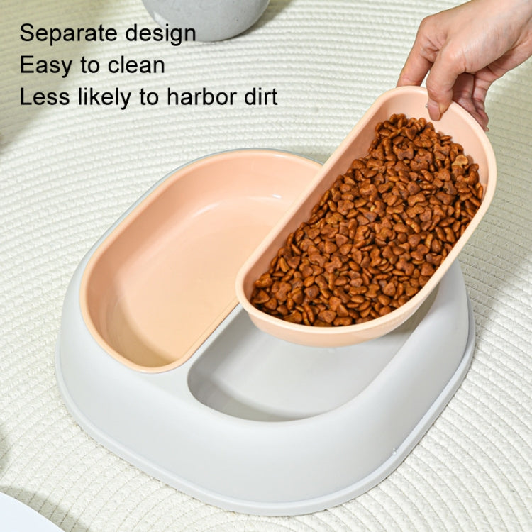 Double Plastic Cat & Small Dog Food and Water Bowl