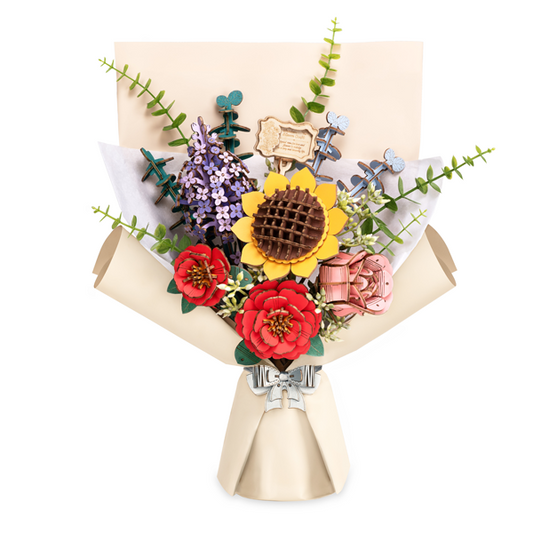 Robotime Flower Bouquet DIY 3D Wooden Puzzle