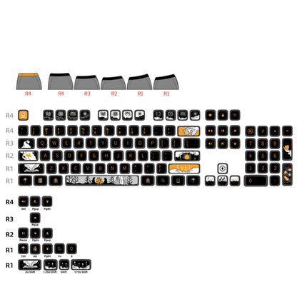 SKYLOONG Dark Fairy Translucent GK7 Profile Keycap Set 120 Keys