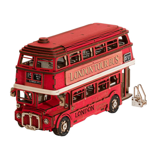 Robotime London Tour Bus DIY 3D Wooden Puzzle