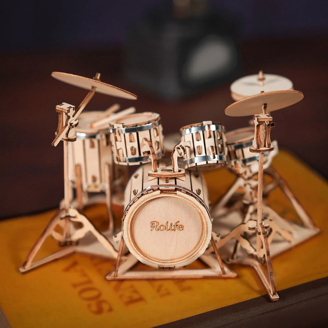 Robotime Drum Kit 3D Wooden Puzzle