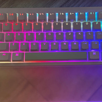 NuPhy Field75 Shine-Through PC Keycaps Noether & Gravity