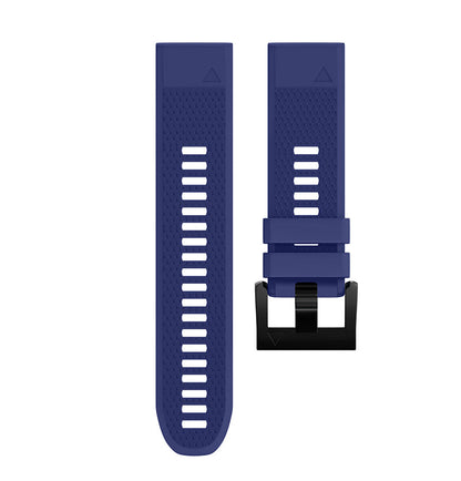 Quick Release Silicone Sports Band Strap Garmin Fenix 6X/5X/3 26mm Navy - We Love Gadgets