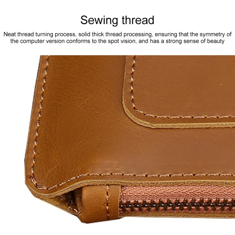 13.3 inch Leather Laptop Sleeve Bag