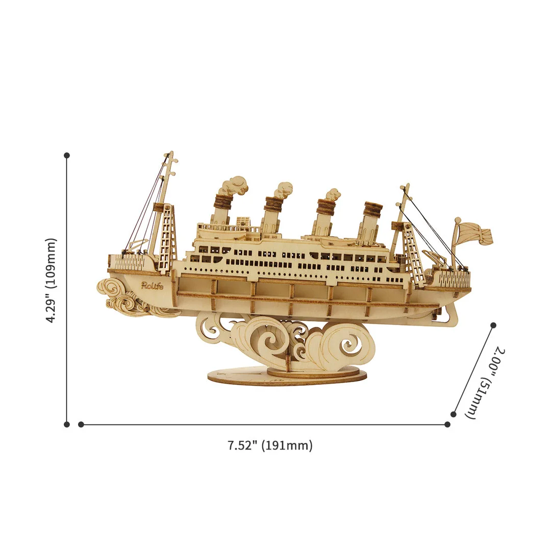 Robotime Cruise Ship Modern 3D Wooden Puzzle