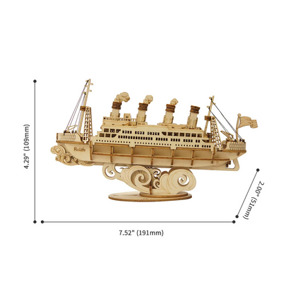 Robotime Cruise Ship Modern 3D Wooden Puzzle