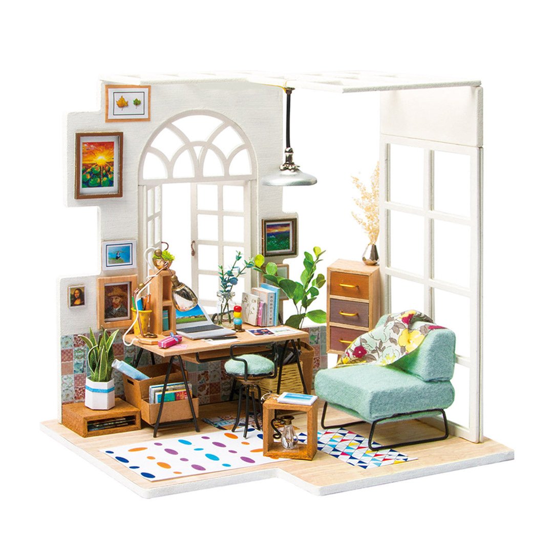 Robotime SOHO time Home Office DIY Miniature House