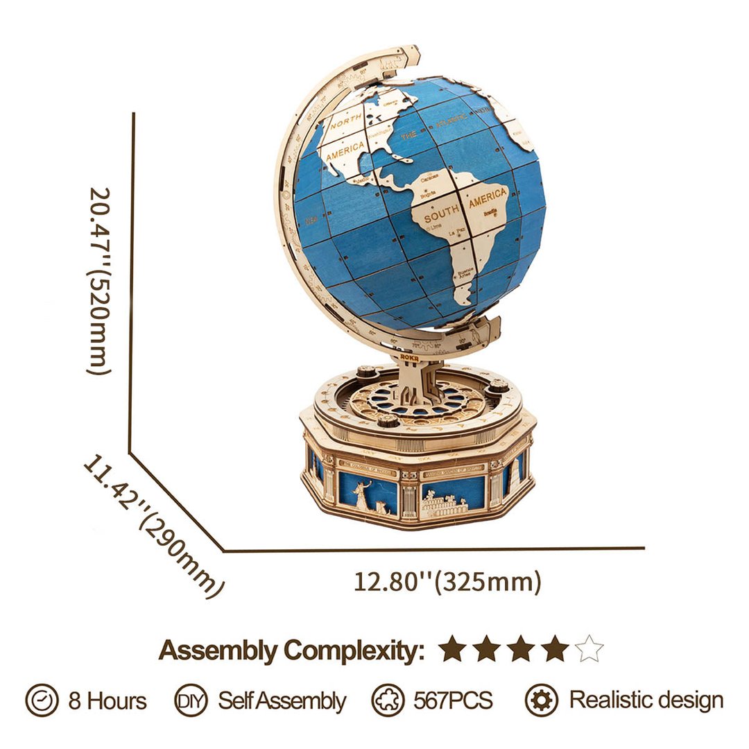 Robotime The Globe Model 3D Wooden Puzzle