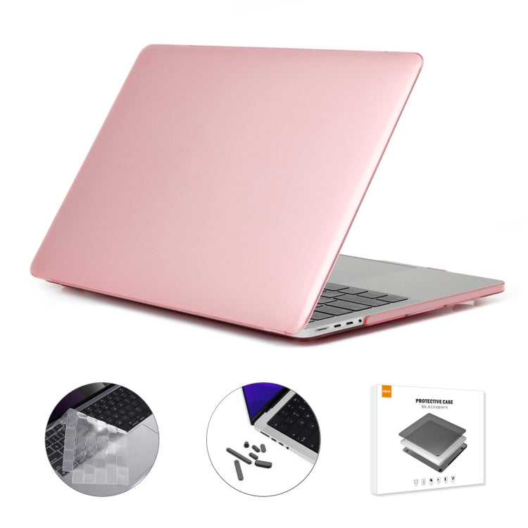 Hardshell Case & Keyboard Cover For 2021 MacBook Pro 14 inch A2442 (M1) Pink